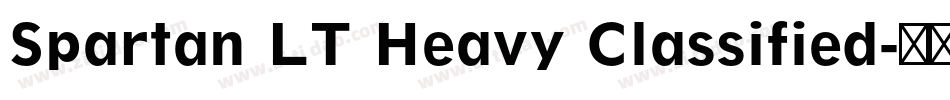 Spartan LT Heavy Classified字体转换